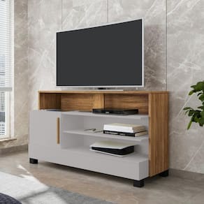 Rack Ponta Para Tv 48 Polegadas Pontal Off White Nature