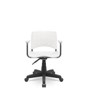 Cadeira Ergoplax Secretária Branca - Ideal para Escritório