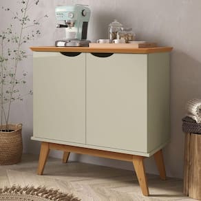 Buffet Com 2 Portas Colombo Branco Off White Cinamomo