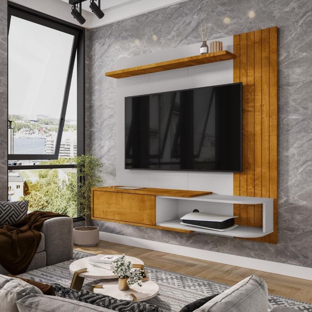 Painel Tv 50 Polegadas Conrado Naturalle Off-white