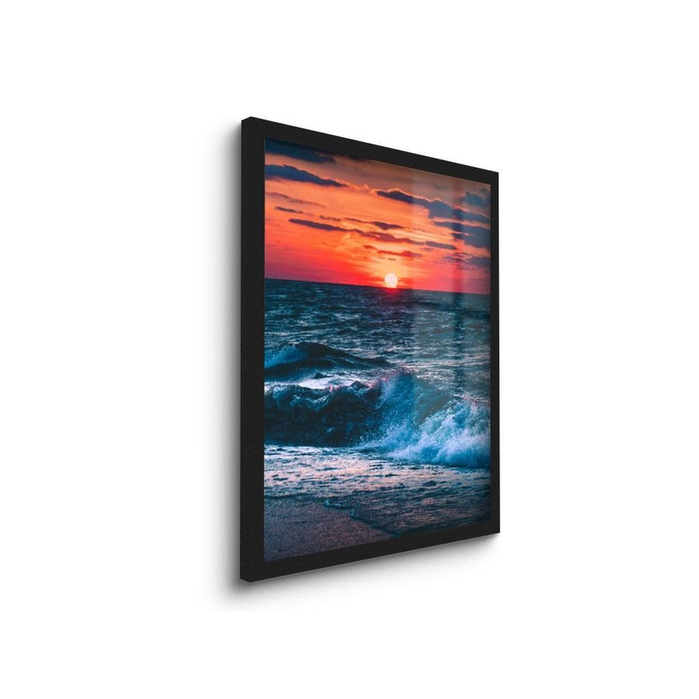 Moldura Pinus 21x29,7cm | Vidro Cristal | Reforçada