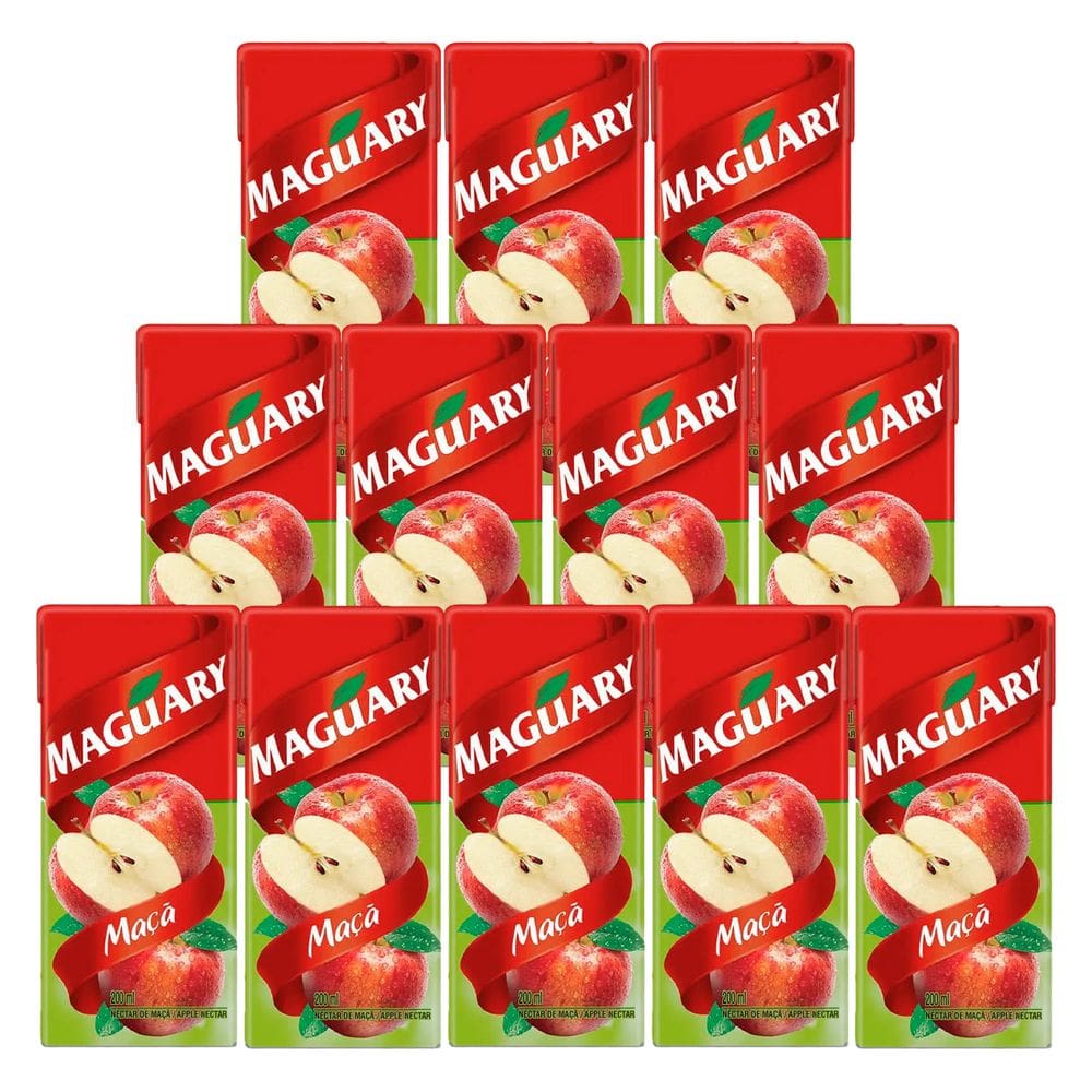 Suco Maguary Néctar de Maçã 200ml 12 Unidades