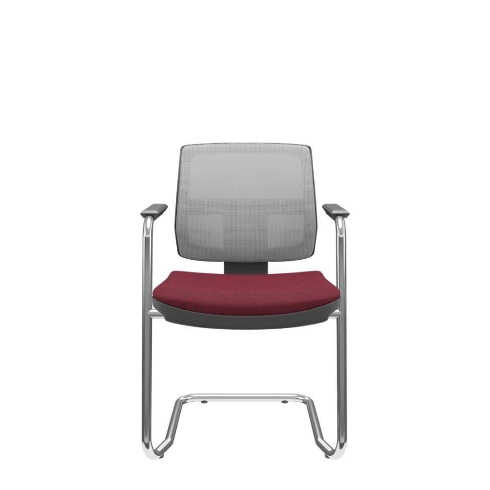 Cadeira Brizza Aproximação S Vinho E Cinza