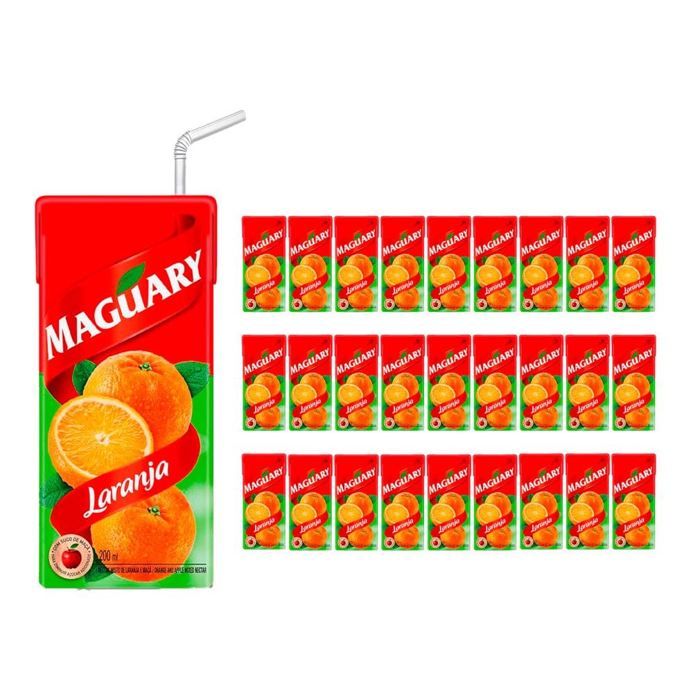 Suco Maguary Néctar de Laranja 200ml 27 Unidades