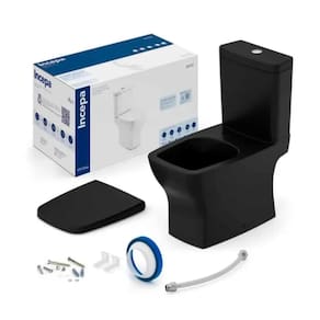 Kit Bacia com Caixa, Assento Termofixo e Instalação Roca Boss Matte Black 1897230081108
