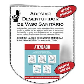 3 Adesivo Desentupir Vaso Sanitário Entupido Descartavel