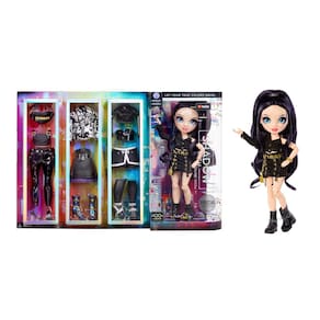 Boneca fashion Rainbow High Trunk Show Ainsley com mais de 20 peças