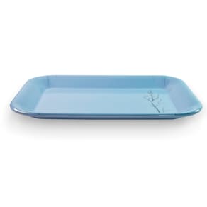 Travessa Retangular Linha Sakura Azul 25,5Cm - Ad.