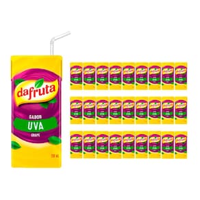 Suco Dafruta Sabor de Uva 200ml 27 Unidades
