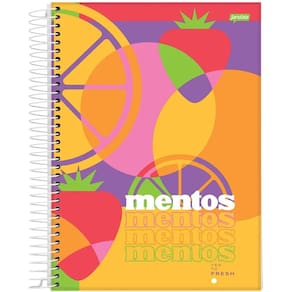 Caderno Univ. 160 Folhas 10 Matérias Mentos Capa 1 - Jandaia