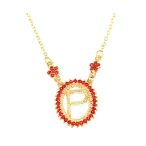 Colar Inicial P Letra Lembrancinha Madrinha Folheado 18k