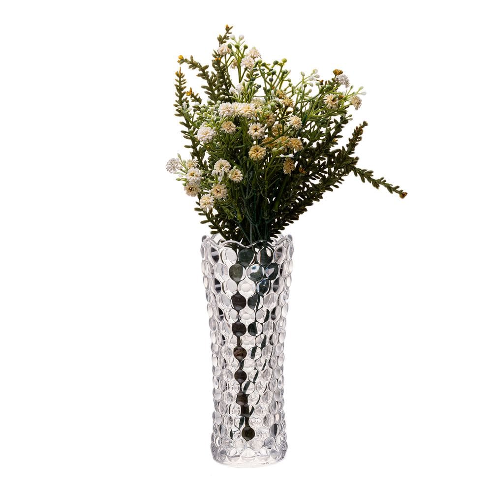 Vaso de Vidro Bubble Bolhas 18 cm - Lyor