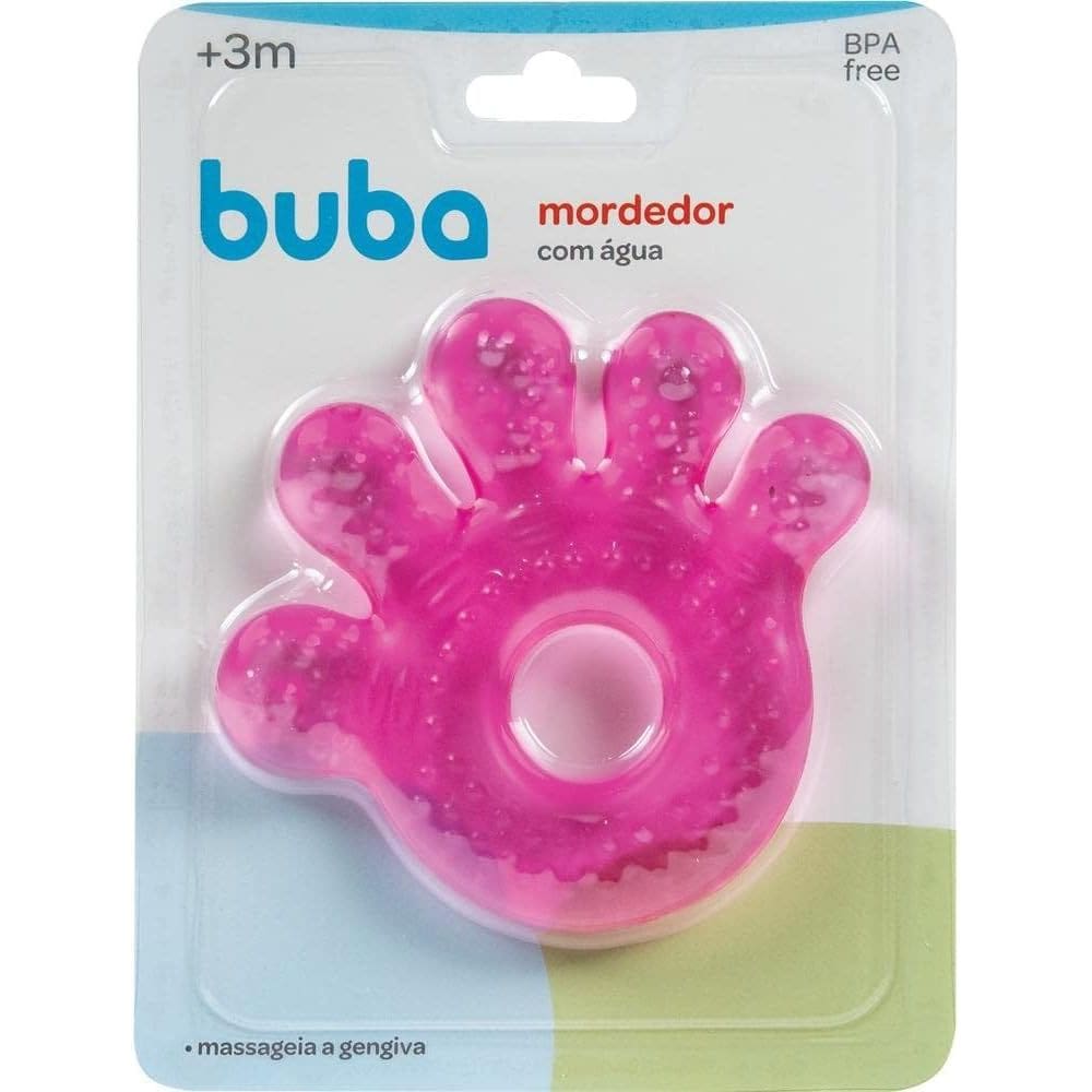 Mordedor Texturizado Massageador Infantil Resfriavel Mãozinha Cor Rosa