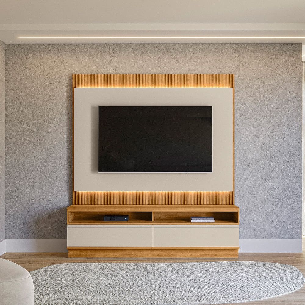Estante Home para TV de até 70 Polegadas 2 Gavetas Linea Brasil