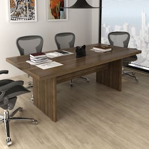 Mesa para Escritório Reunião 100x200cm ME4119 Nogal