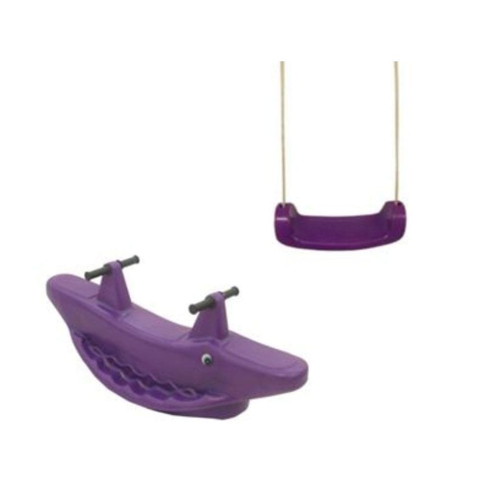 Gangorra Infantil Jacaré Colorido para 2 Crianças – Brinquedo Grande para Playground
