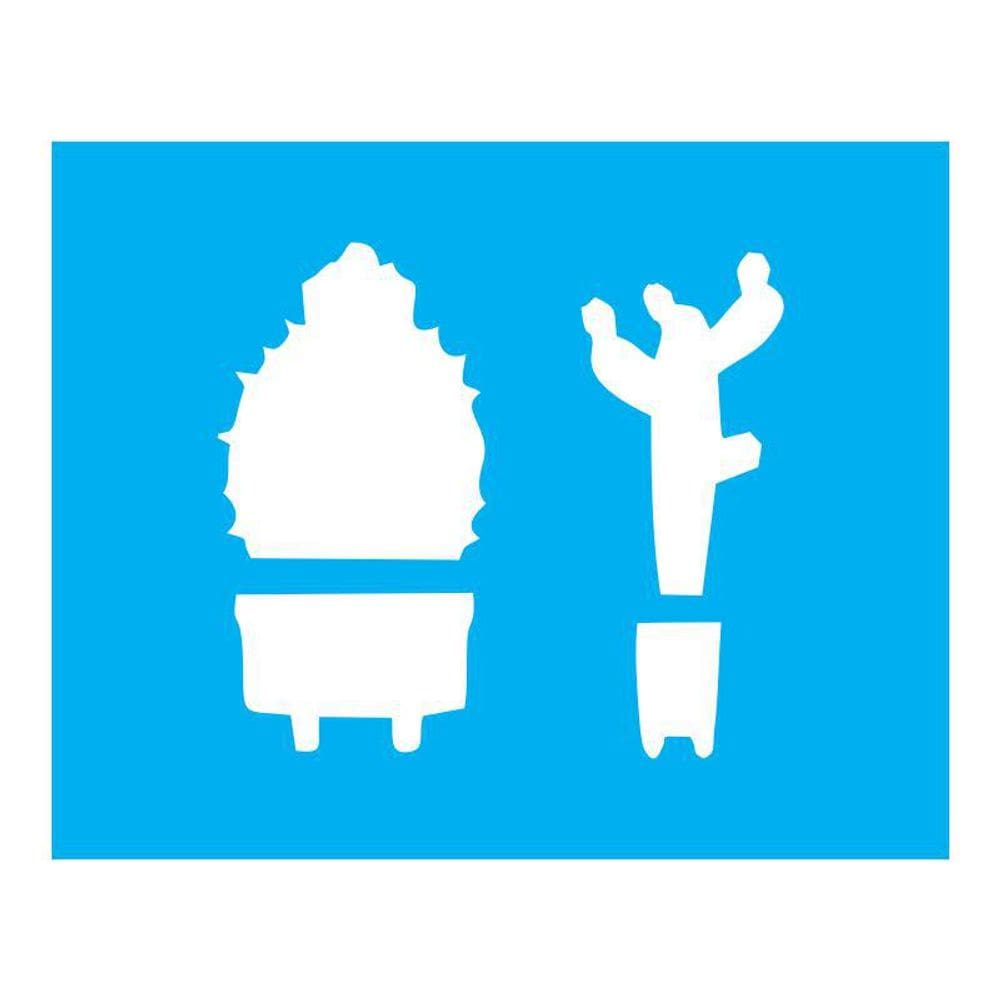 Stencil Tamako Cactus - 20X25Cm - Ref B559