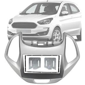 Moldura Painel 2 Din 7 Polegadas Ford Ka 2019 Até 2021 Hatch