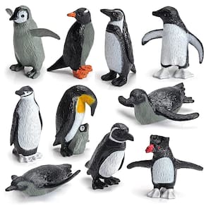 Conjunto de brinquedos com estatuetas de pinguim do Ártico WONWONTOYS, 10 unidades