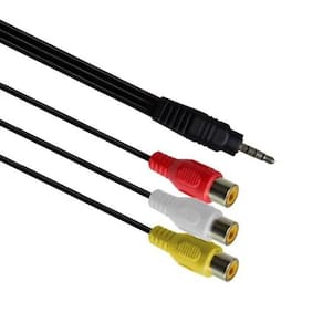 Cabo De Áudio P3 Para 3Rca Fêmea Estéreo 20Cm Mbtech Mb71165