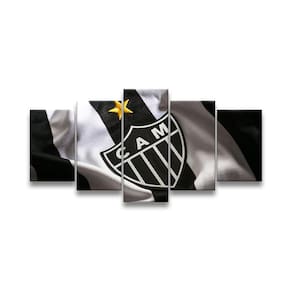 Quadro Decorativo 129X63 Quarto Time Galo Atlético Mineiro