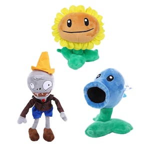 Brinquedo de pelúcia JHESAO Plants vs Zombies Conehead Zombies Plants