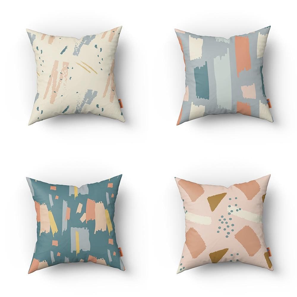 Kit Capas De Almofadas Decorativas Estampadas 30X30Cm 406