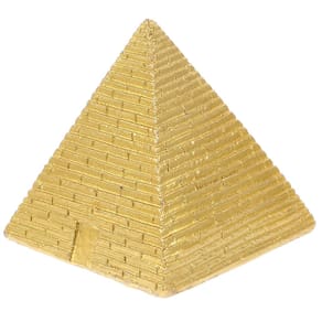 Estátua da pirâmide egípcia STOBAZA em resina dourada 5,3 cm