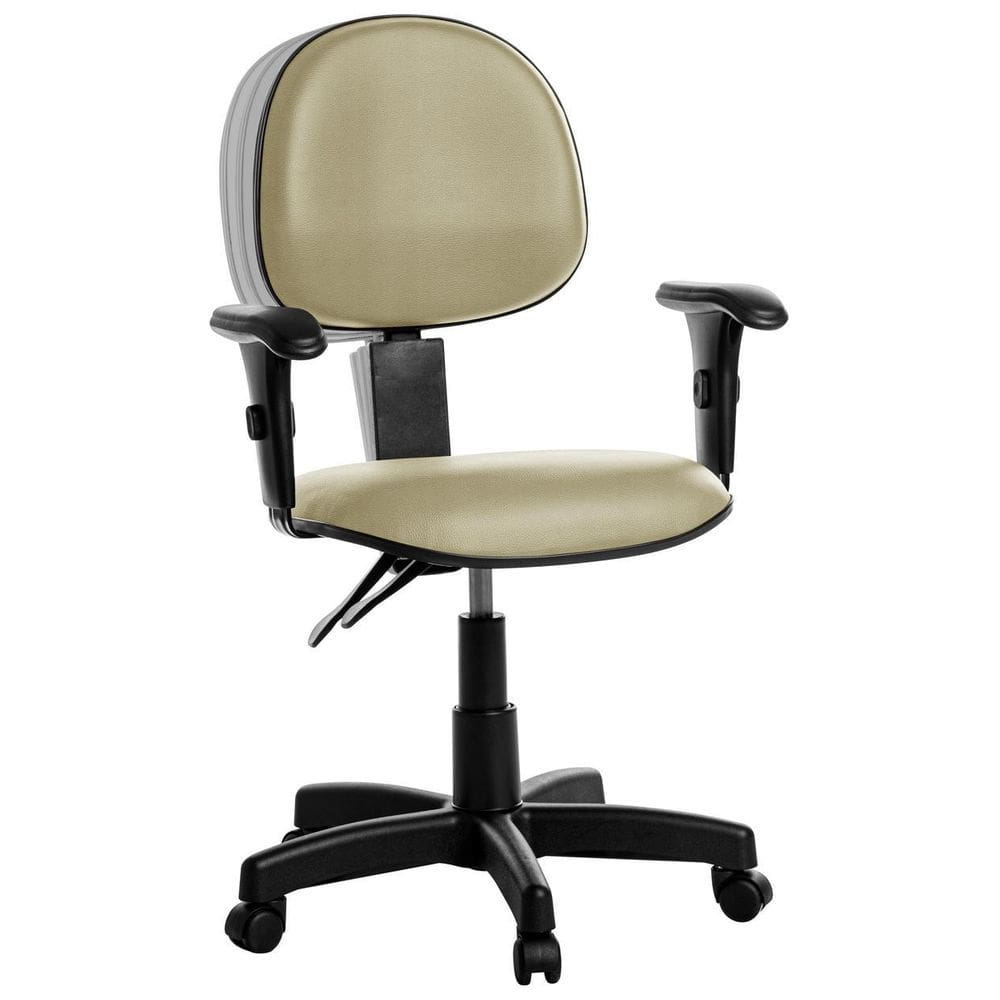 Cadeira Ergonômica Executiva Com Braço Rce: Bege