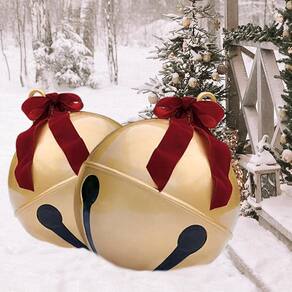 Bola de Natal inflável Yuthsona Giant Jingle Bell de 60 cm