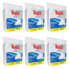 Kit Algodão Quadrado Dupla Face 600 unidades Topz