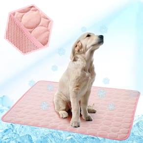 Tapete de resfriamento para cães MeiMiyu Ice Silk lavável para ambientes internos/externos
