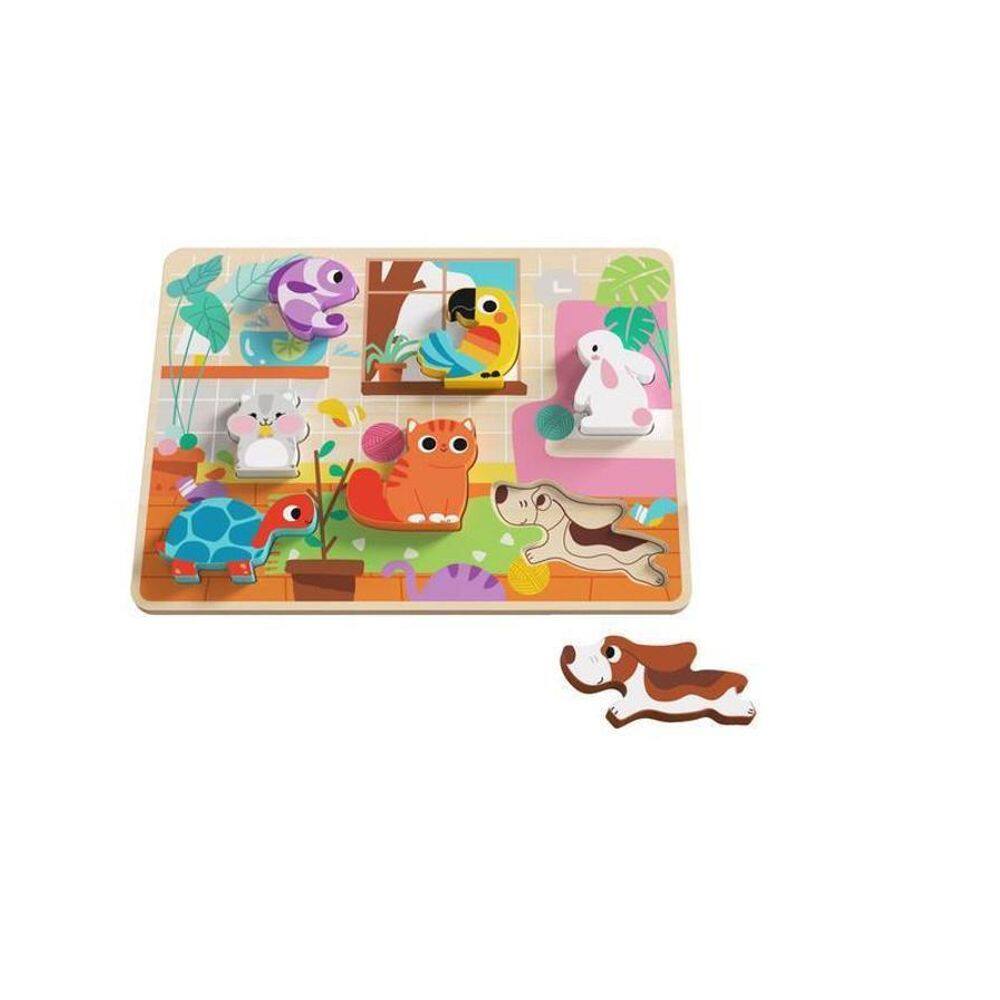 Brinquedo Didático Tabuleiro Encaixe Animais Th635 Tookytoy
