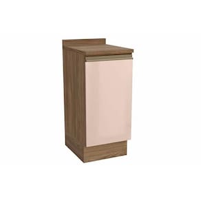 Módulo Cozinha Kappesberg Curve Balcão Curve c/ Tampo 40cm Nogueira/Macadamia-Kappesberg