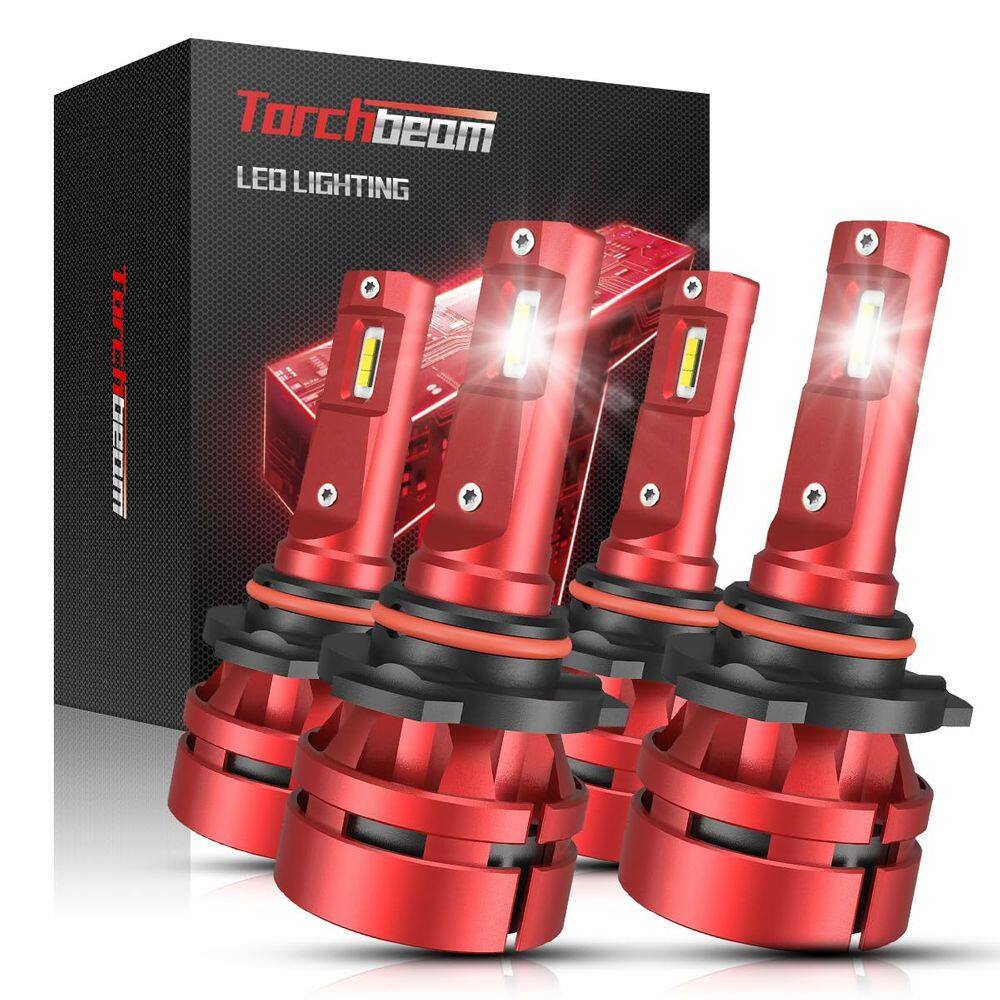 Lâmpadas Torchbeam 9005/HB3 9006/HB4 44.000 lm 60 W 6500K, pacote com 2