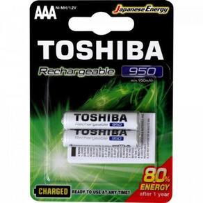 Pilha Recarregável Aaa 1,2V 950Mah Toshiba - Com 2 Un