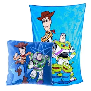 Kit Almofada + Manta Toy Story Azul Zonacriativa