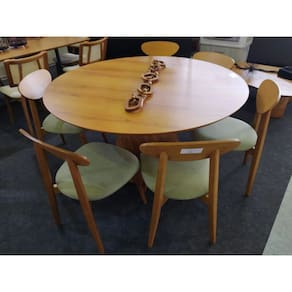 Sala de Jantar Laminada Redonda 6 Cadeiras 1,35m - Piemonte - Requinte Salas