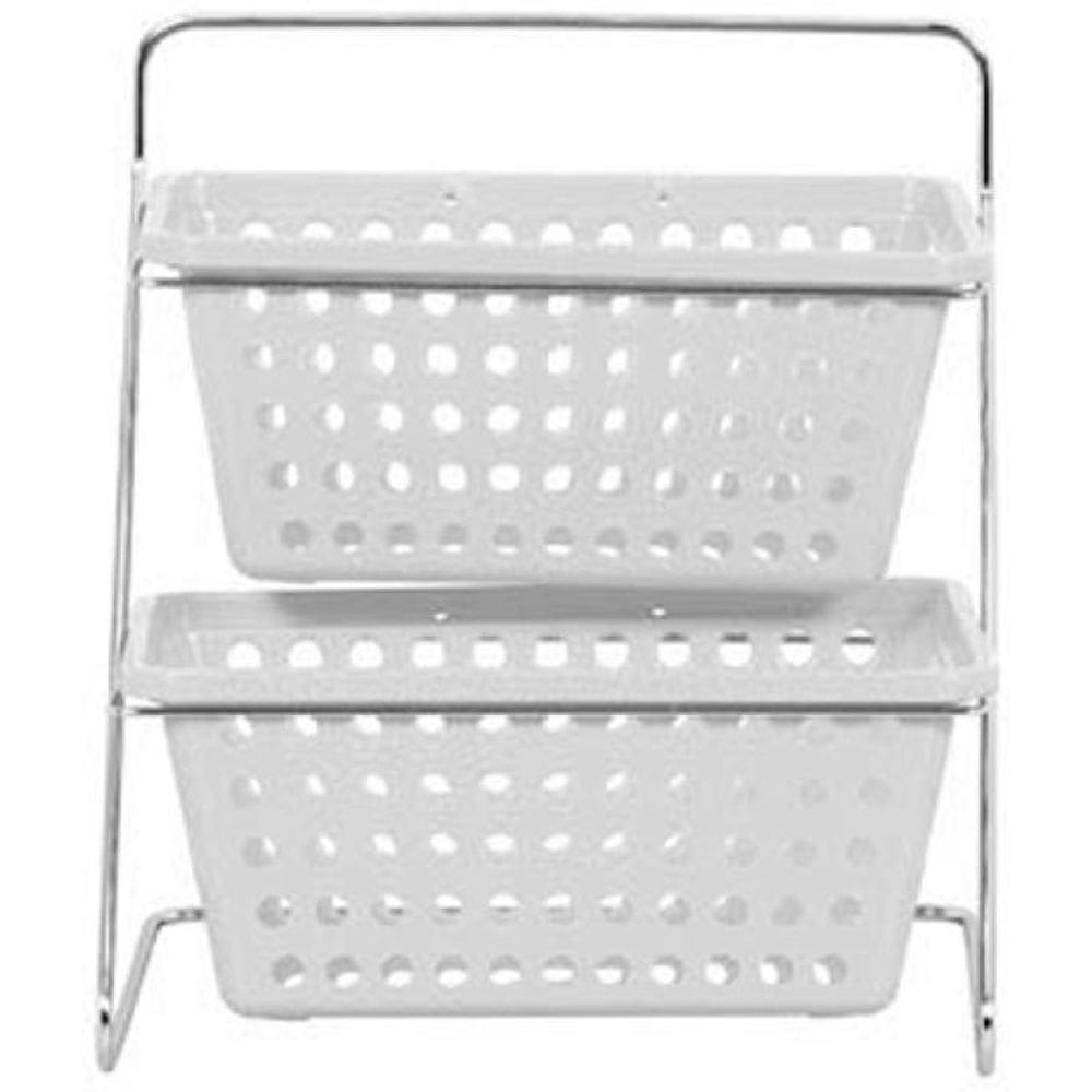 Organizador De Bancada Duplo Nº 2 Branco