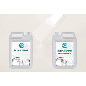 Resina Epóxi 1Kg + Cor Sólida Branco Puro Ral9010 Ag Baixa E
