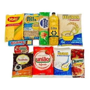 Cesta Básica Completa - Alimentos Cruciais - 11 Itens