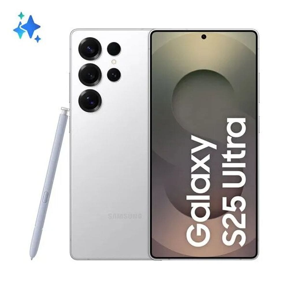 Smartphone Samsung Galaxy S25 Ultra 512GB 5G - Titânio Prata, com Caneta S Pen, Galaxy AI, Câmera Quadrupla 200MP + Selfie 12MP, RAM 12GB, Tela 6.9&qu