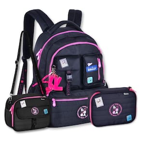 Kit Mochila Luluca Com Lancheira E Estojo Box Bolsa Escolar