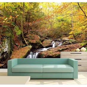 Papel de Parede Painel Fotográfico Cachoeira 3D 3,75M² na 014