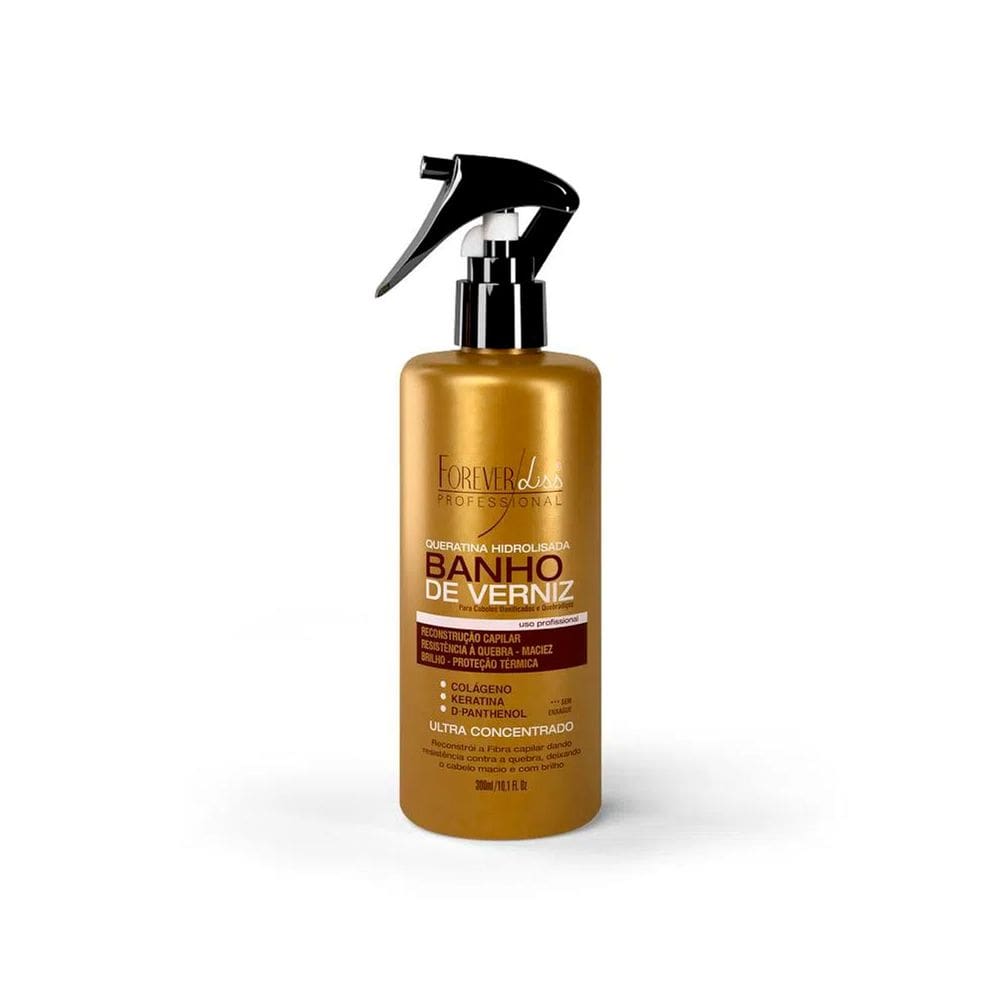 Queratina Hidrolisada Banho de Verniz Forever Liss 300ML