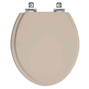 Assento Sanitário Soft Close Convencional Oval Bege Saara para vaso Deca