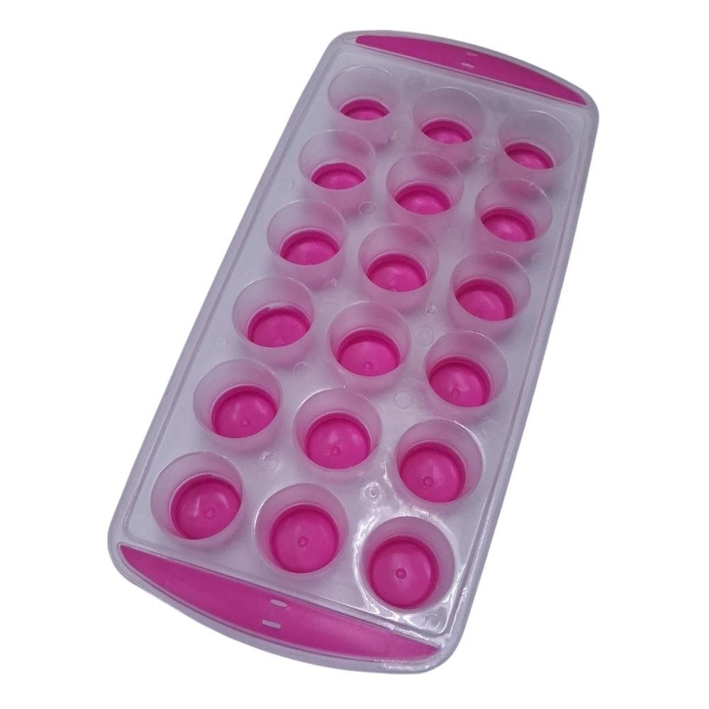 Forma De Gelo Redonda Rosa Fundo Silicone
