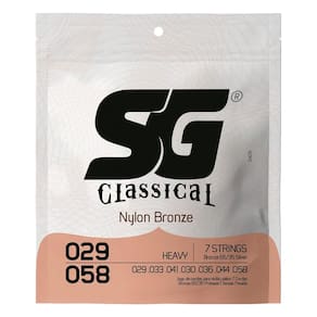 Encordoamento P/ Violao 7 Cordas Sg Nylon Tens. Pesada 2405