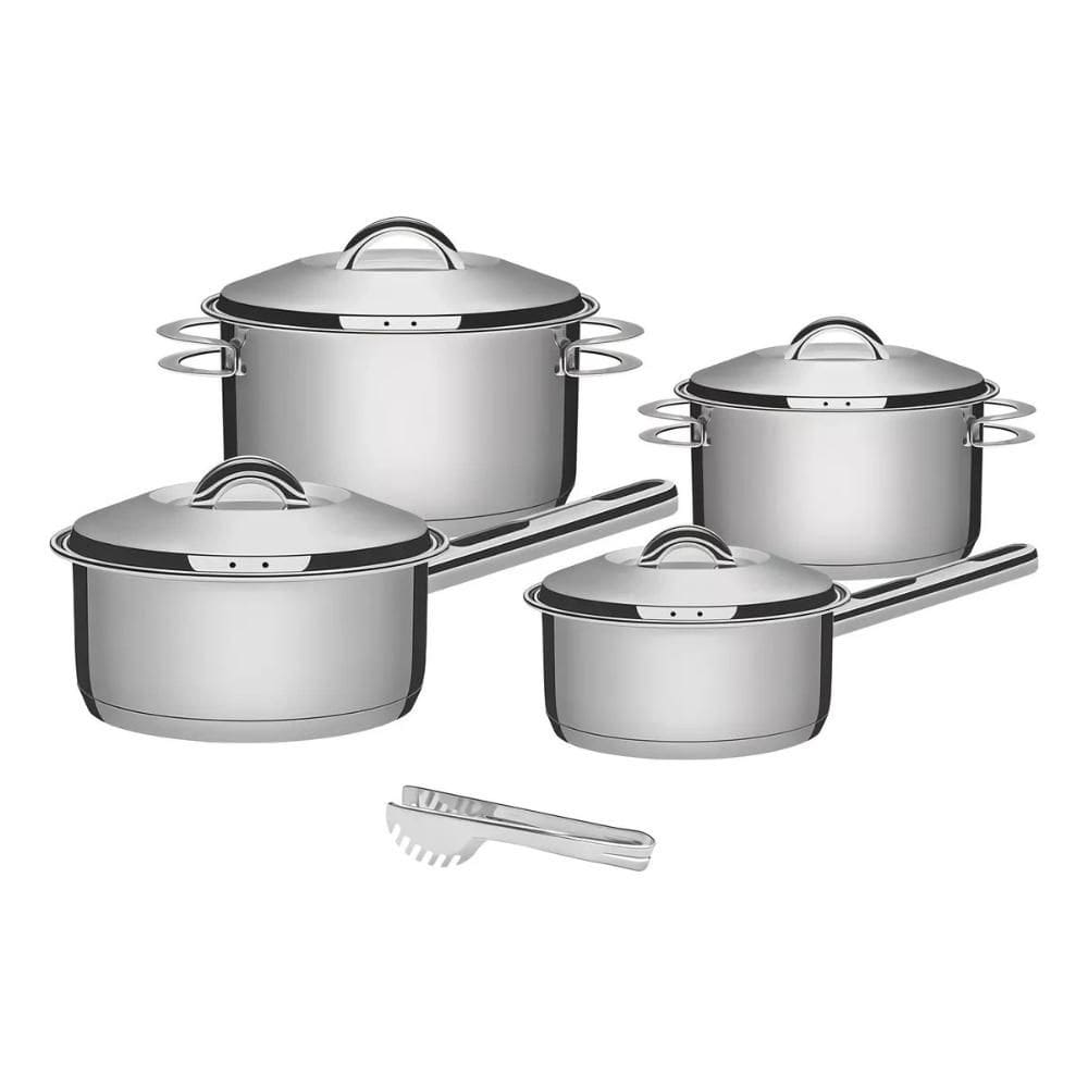 Jogo de Panelas Inox Solar 4 Peças Pegador Massa Tramontina