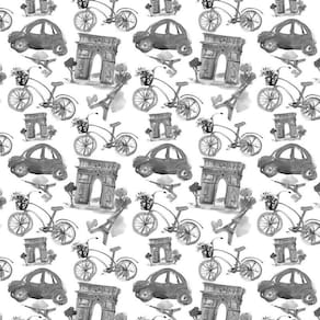 Papel De Parede Paris Pintura Cinza Autocolante Lavável